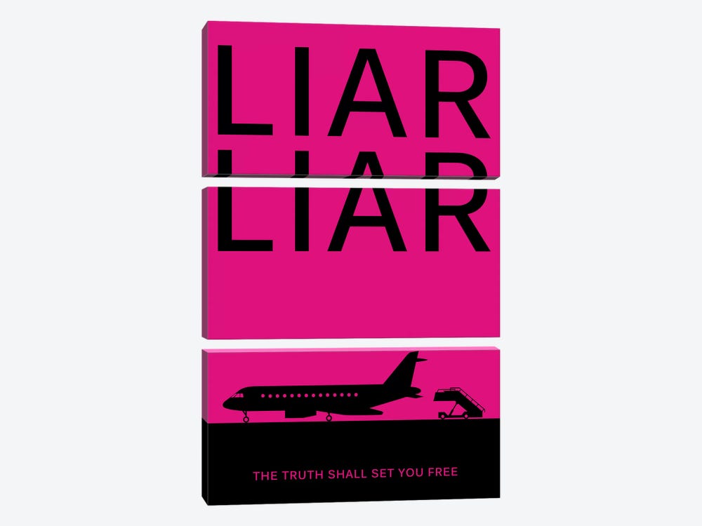 Liar Liar Minimalist Poster by Popate 3-piece Canvas Art