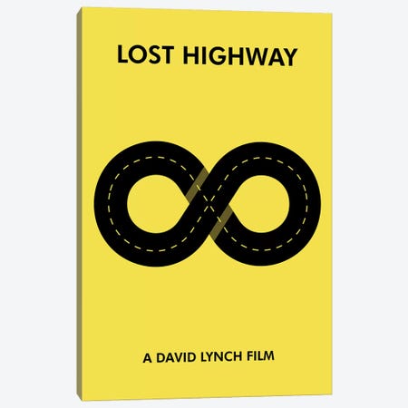 Lost Highway Minimalist Poster Canvas Print #PTE133} by Popate Canvas Wall Art