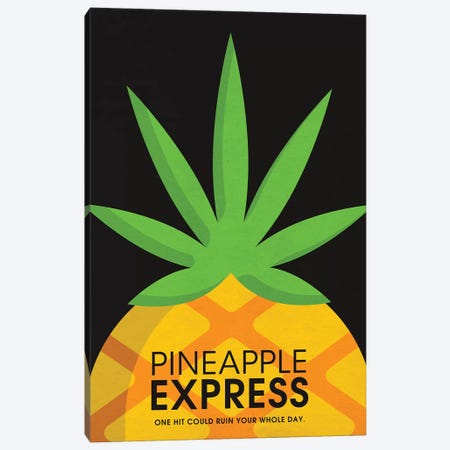 Pineapple Express Alternative Poster Canvas Print #PTE138} by Popate Canvas Artwork