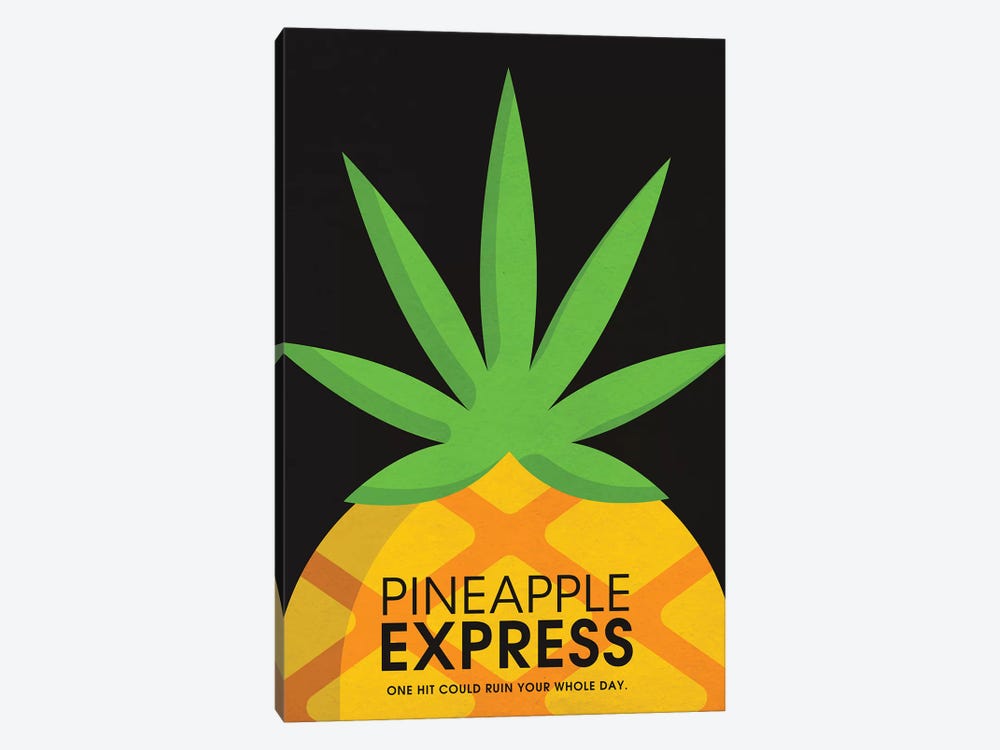 Pineapple Express Alternative Poster by Popate 1-piece Canvas Artwork