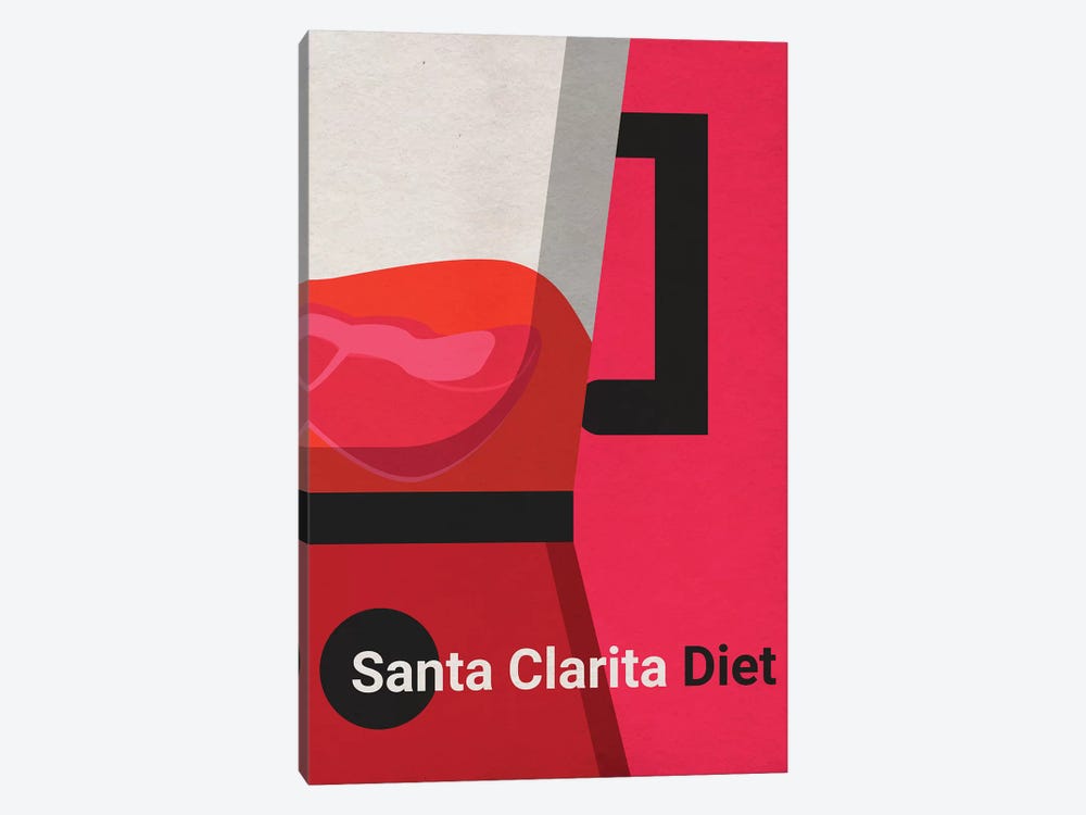 Santa Clarita Diet Minimalist Poster by Popate 1-piece Canvas Print