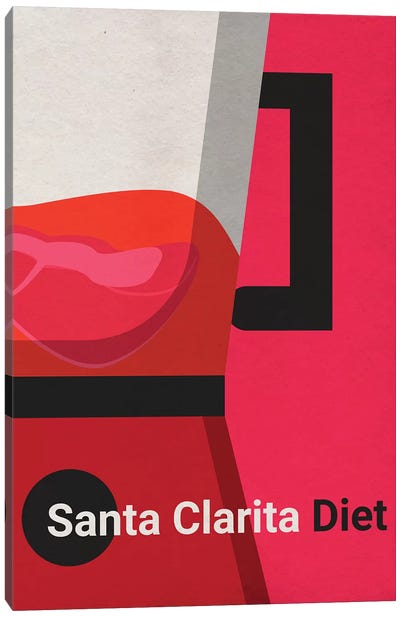 Santa Clarita Diet Minimalist Poster Canvas Art Print - Popate