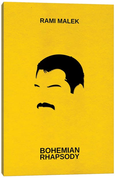 Bohemian Rhapsody Minimalist Poster Canvas Art Print - Freddie Mercury