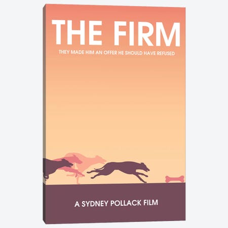 The Firm Minimalist Poster Canvas Print #PTE142} by Popate Art Print