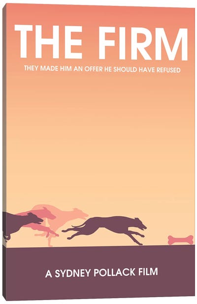 The Firm Minimalist Poster Canvas Art Print - Home Theater Art