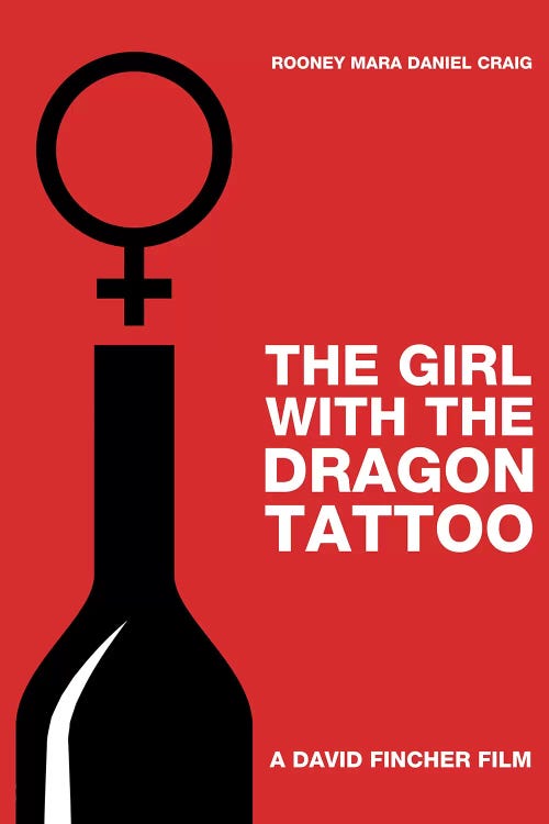 The Girl With The Dragon Tattoo Minimalist Poster