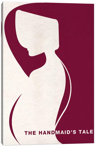 The Handmaid's Tale Minimalist Poster Canvas Art Print - Movie & Television Character Art