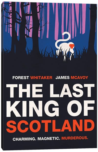 The Last King Of Scotland Alternative Minimalist Poster Canvas Art Print - Drama Movie Art