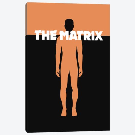 The Matrix Minimalist Poster Canvas Print #PTE147} by Popate Canvas Art