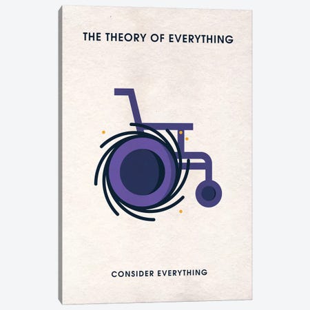 The Theory Of Everything Minimalist Poster Canvas Print #PTE148} by Popate Canvas Art Print