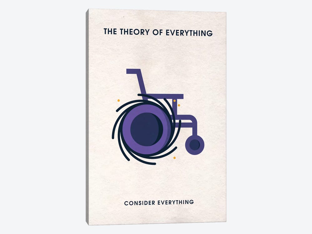 The Theory Of Everything Minimalist Poster by Popate 1-piece Canvas Art Print