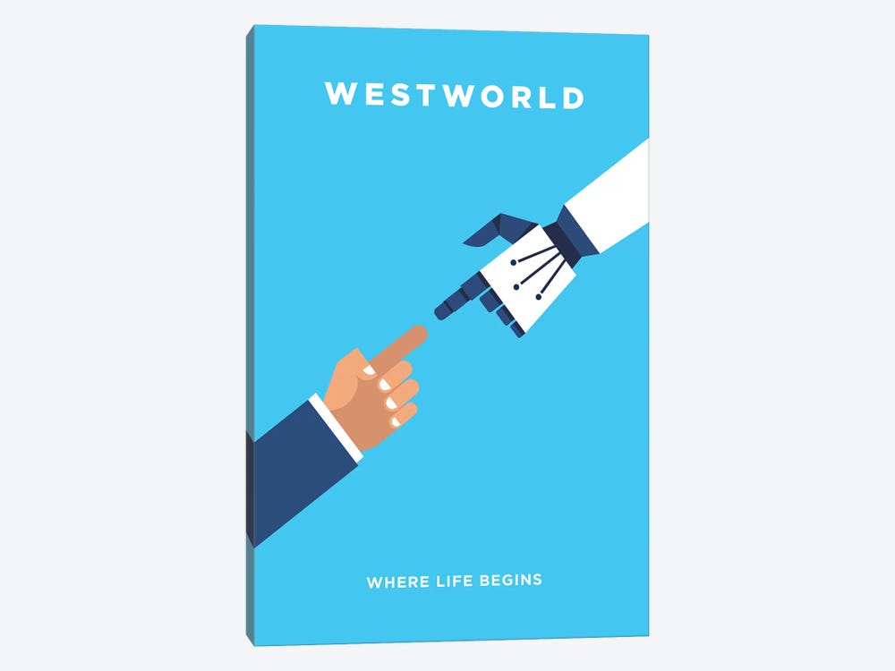 Westworld Minimalist Poster by Popate 1-piece Art Print