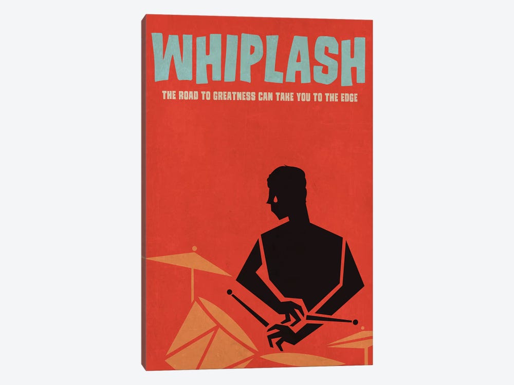 Whiplash Alternative Vintage Jazz Poster by Popate 1-piece Canvas Art