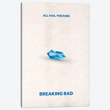 Breaking Bad Minimalist Poster II Canvas Print #PTE15} by Popate Canvas Artwork