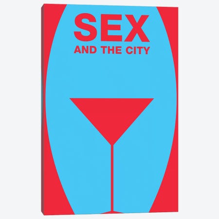 Sex And The City Minimalist Poster  Canvas Print #PTE160} by Popate Canvas Art Print
