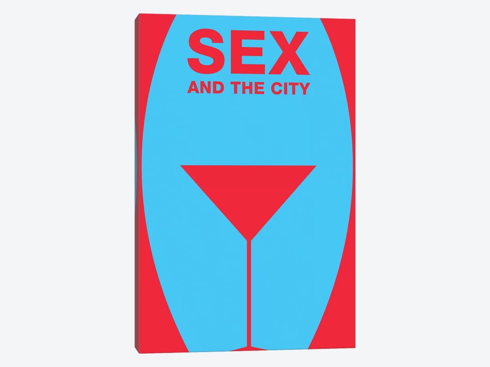 Sex And The City Minimalist Poster  by Popate 1-piece Canvas Art Print