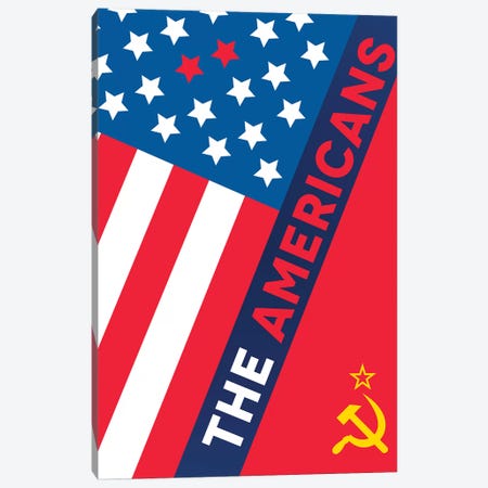 The Americans Alternative Poster  Canvas Print #PTE161} by Popate Canvas Art Print