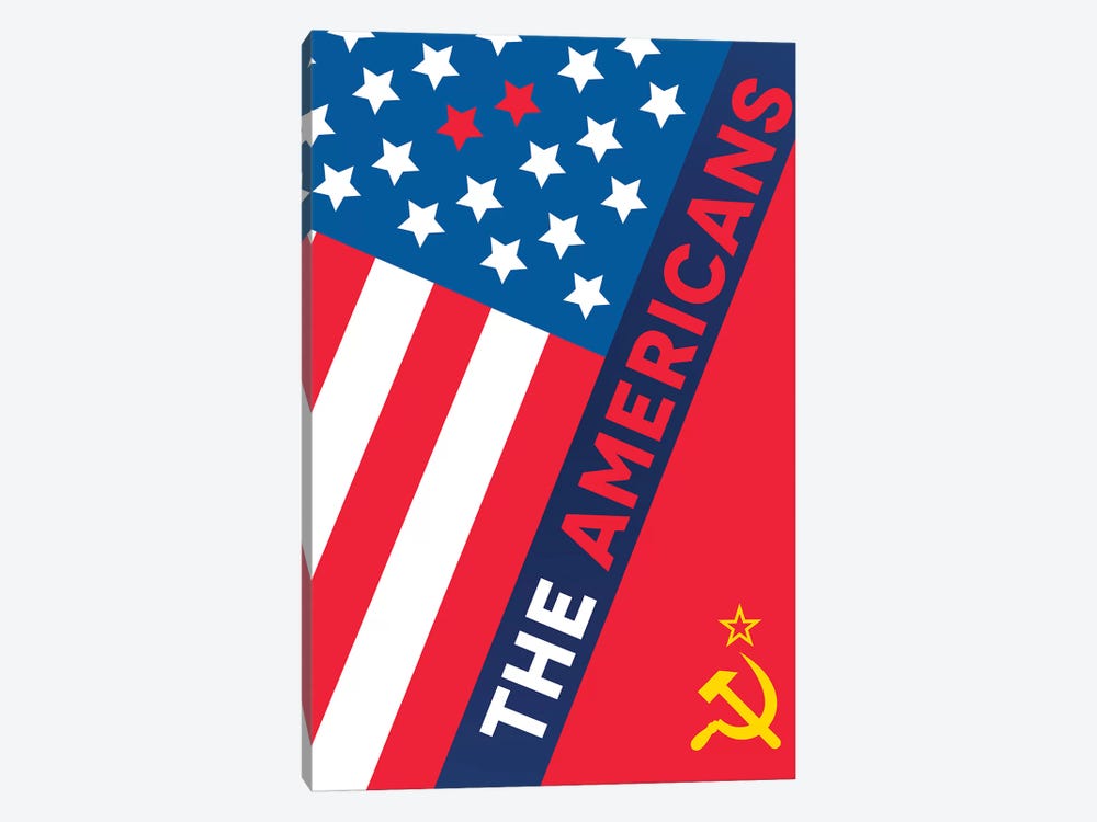 The Americans Alternative Poster  by Popate 1-piece Canvas Wall Art