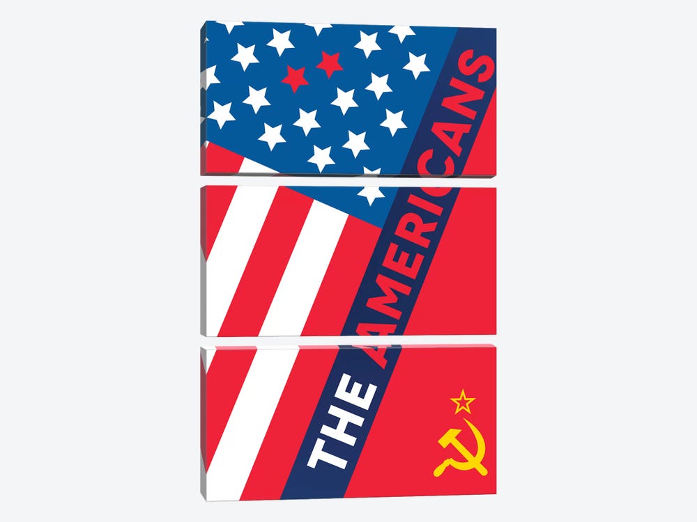 The Americans Alternative Poster  by Popate 3-piece Canvas Art