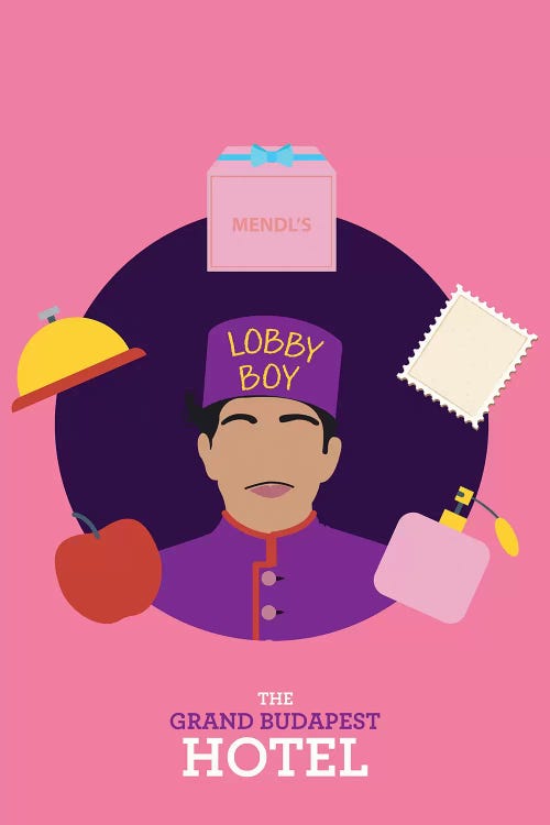 The Grand Budapest Hotel Minimalist Poster II