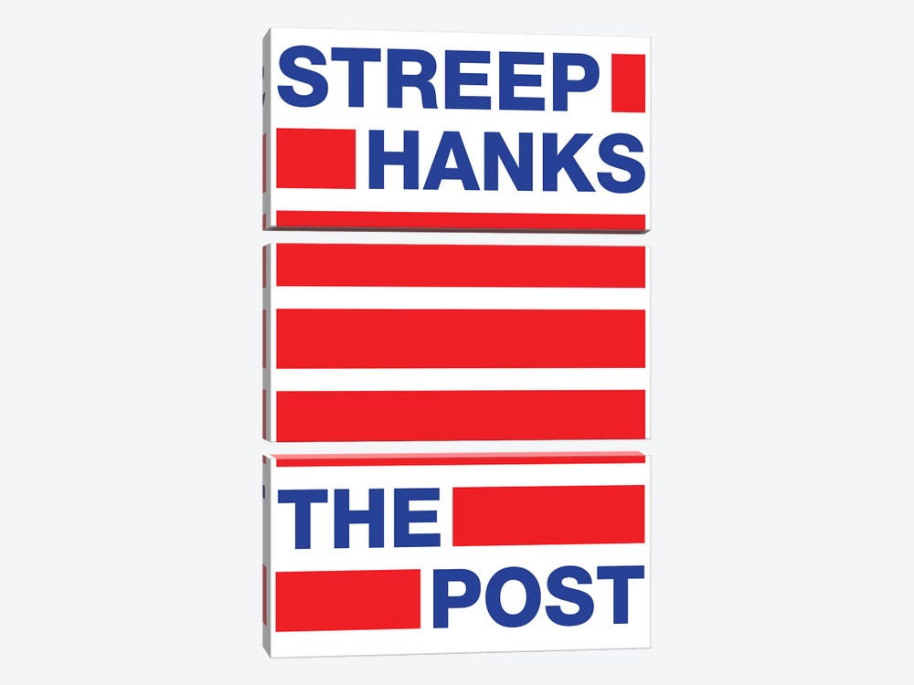 The Post Minimalist Poster II by Popate 3-piece Canvas Wall Art