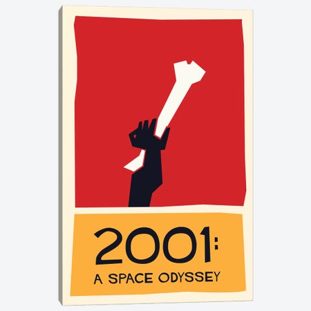 2001 A Space Odyssey Vintage Saul Bass Poster  Canvas Print #PTE170} by Popate Canvas Art