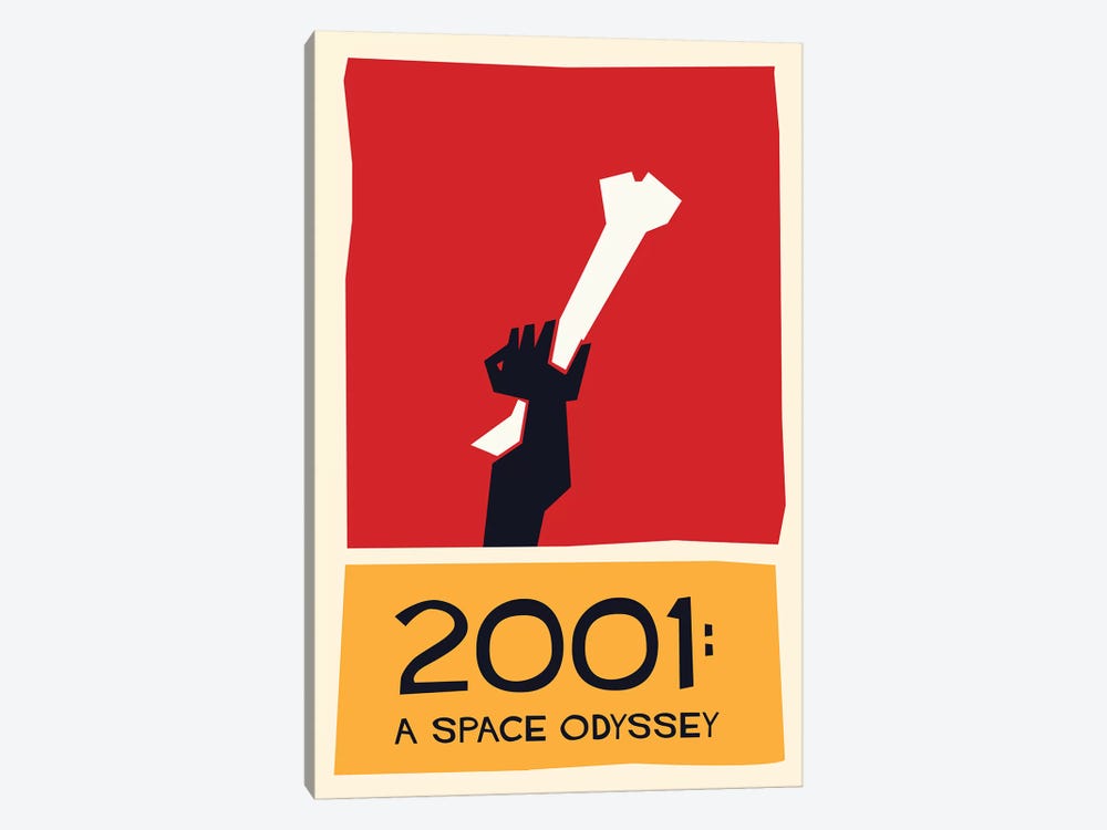 2001 A Space Odyssey Vintage Saul Bass Poster  by Popate 1-piece Canvas Artwork