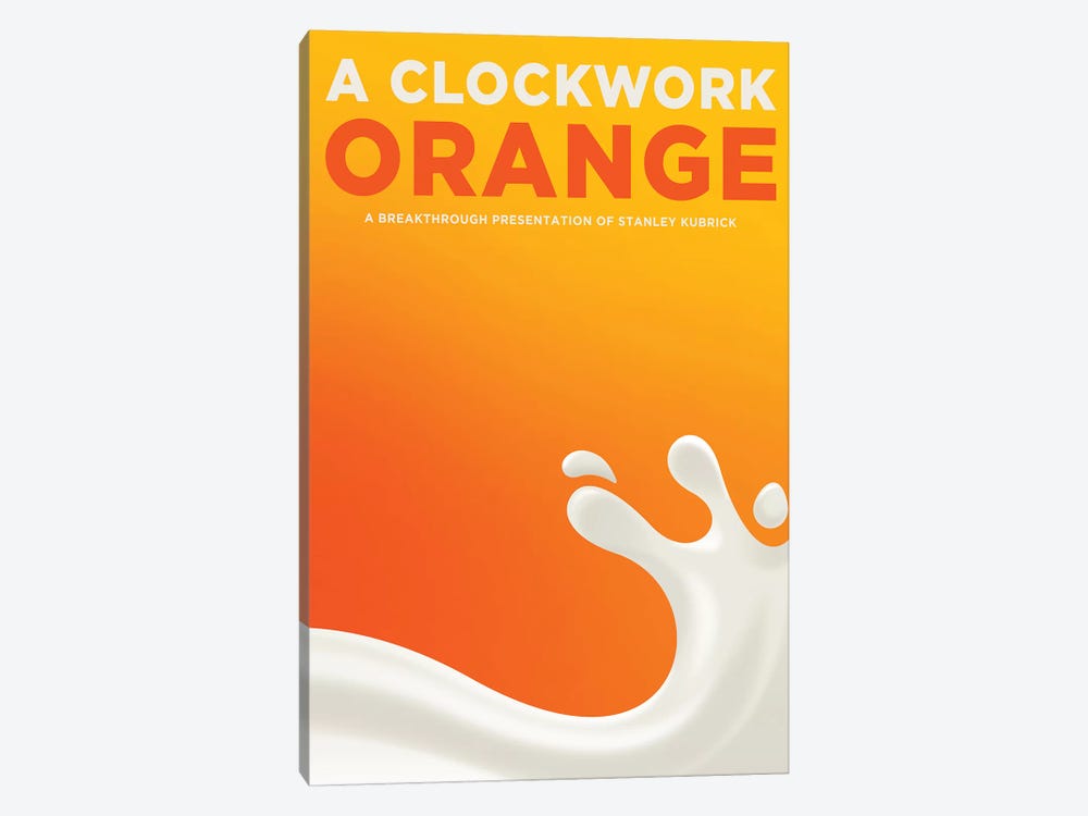 A Clockwork Orange Alternative Poster - Drink Moloko  by Popate 1-piece Canvas Print