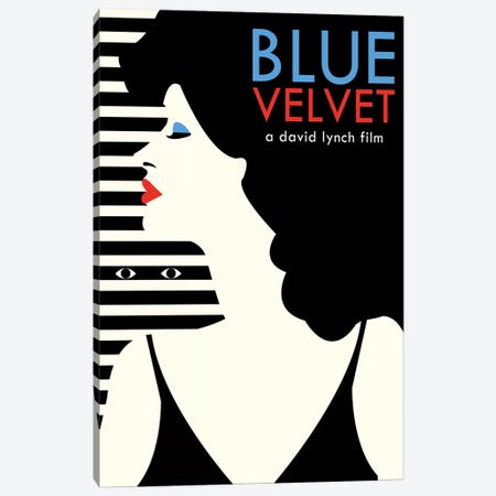Blue Velvet Minimalist Poster - Dorothy  Canvas Print #PTE174} by Popate Canvas Print