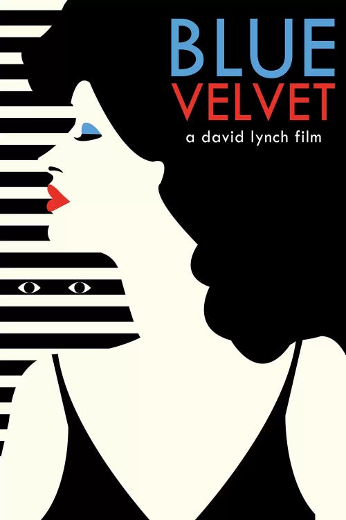 Blue Velvet Minimalist Poster - Dorothy 