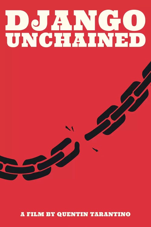 Django Unchained Minimalist Poster - Juneteenth 