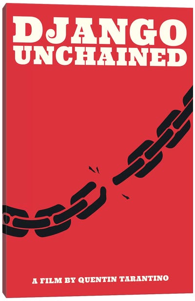 Django Unchained Minimalist Poster - Juneteenth  Canvas Art Print - Popate