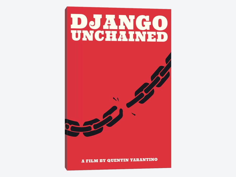 Django Unchained Minimalist Poster - Juneteenth  by Popate 1-piece Canvas Wall Art