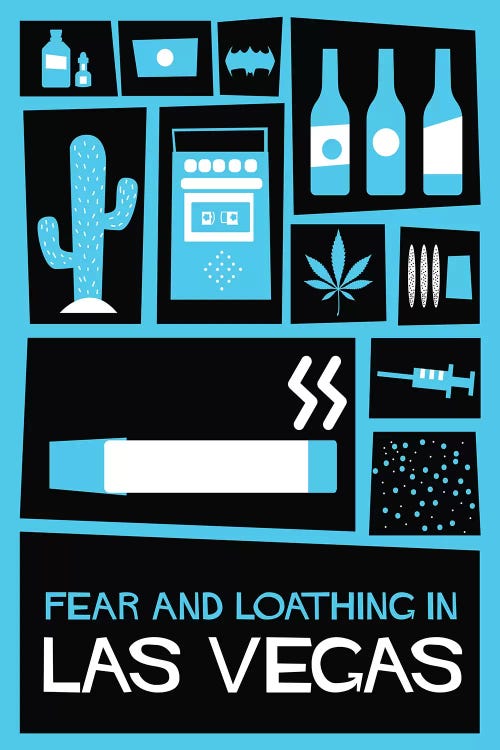 Fear and Loathing in Las Vegas Vintage Saul Bass Poster 