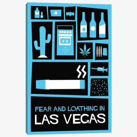 Fear and Loathing in Las Vegas Vintage Saul Bass Poster  Canvas Print #PTE179} by Popate Canvas Wall Art