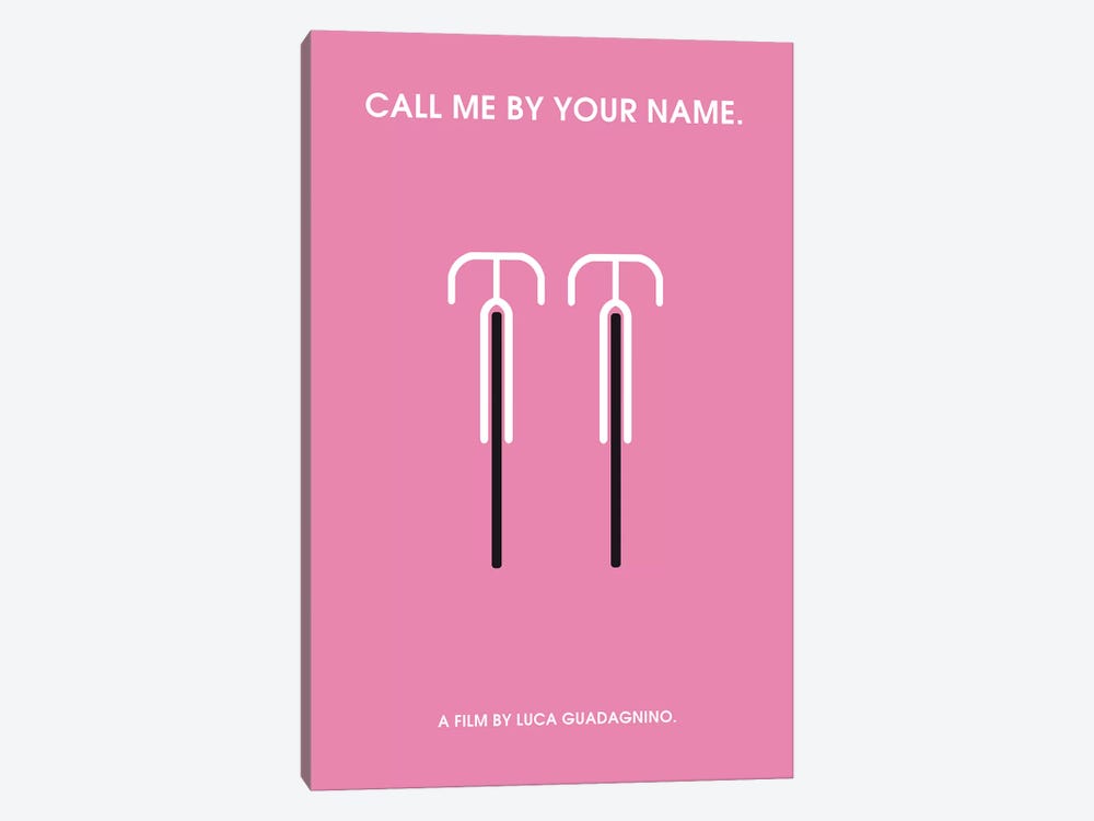 Call Me By Your Name Minimalist Poster by Popate 1-piece Canvas Wall Art