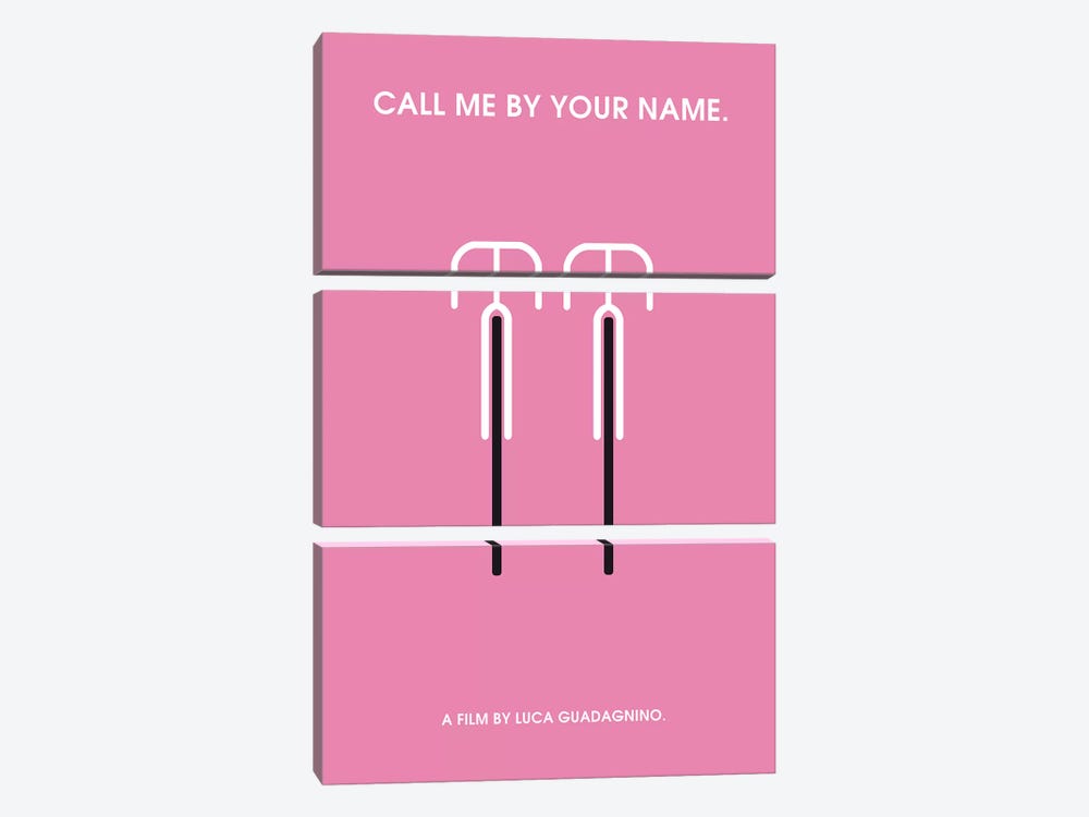 Call Me By Your Name Minimalist Poster by Popate 3-piece Canvas Art