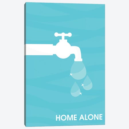 Home Alone Minimalist Poster  - The Wet Bandits Canvas Print #PTE182} by Popate Canvas Print