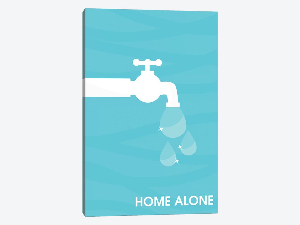Home Alone Minimalist Poster  - The Wet Bandits by Popate 1-piece Canvas Print