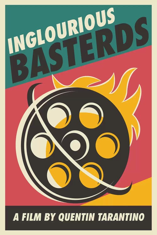 Inglourious Basterds Vintage Poster - Film 