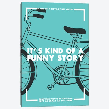 Its Kind of a Funny Story Vintage Poster  Canvas Print #PTE187} by Popate Canvas Wall Art
