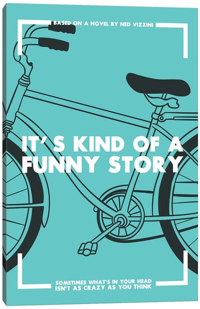 Its Kind of a Funny Story Vintage Poster  Canvas Art Print - Romance Minimalist Movie Posters