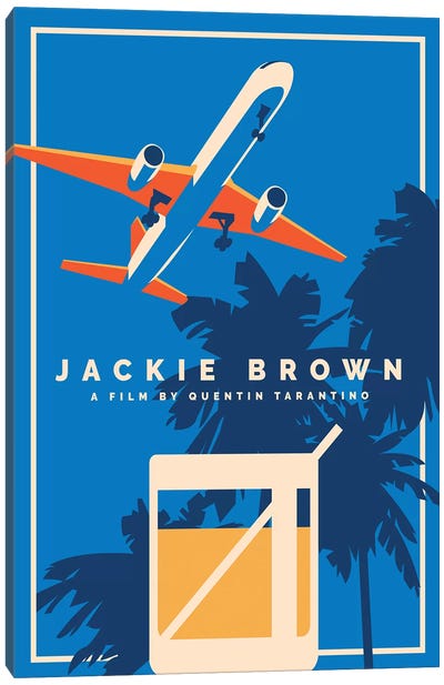 Jackie Brown Alternative Poster  Canvas Art Print - Dramas Minimalist Movie Posters