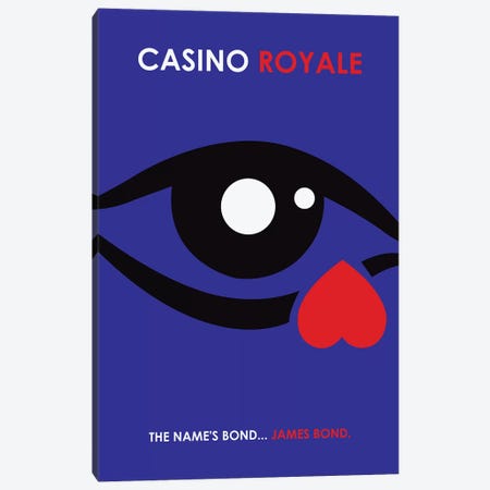 Casino Royale Minimalist Poster Canvas Print #PTE18} by Popate Canvas Art Print