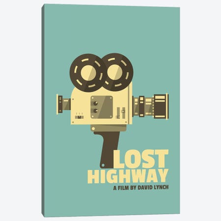 Lost Highway Alternative Vintage Poster  Canvas Print #PTE190} by Popate Canvas Art