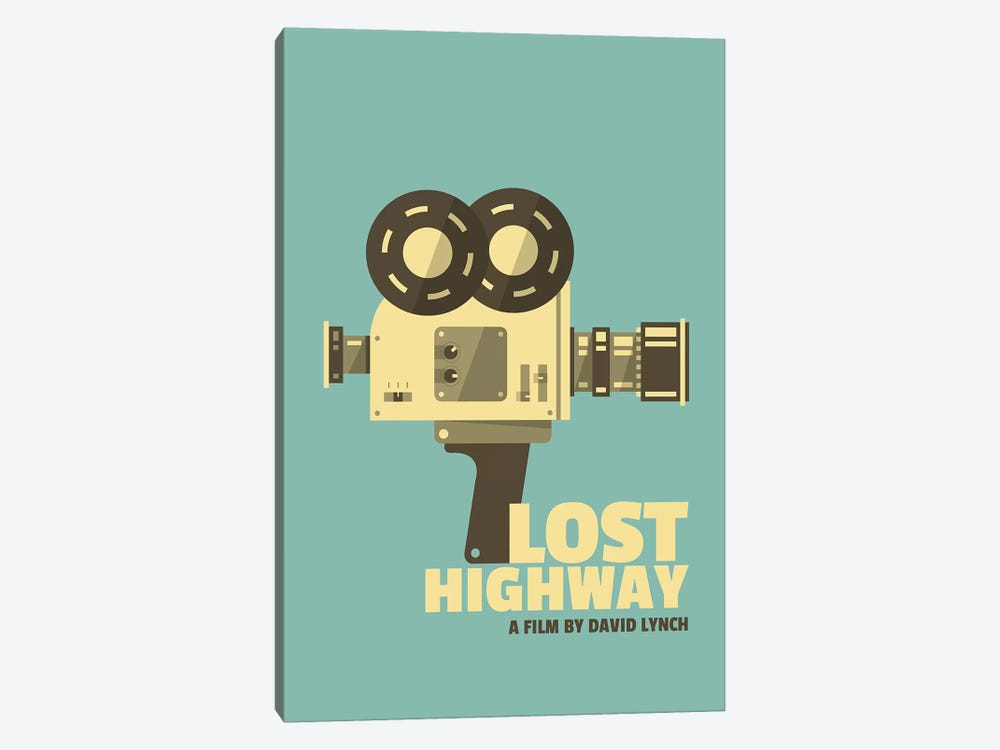 Lost Highway Alternative Vintage Poster  by Popate 1-piece Canvas Artwork