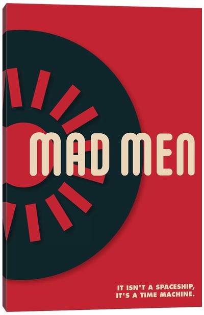 Mad Men Vintage Bauhaus Poster  Canvas Art Print - Minimalist Quotes