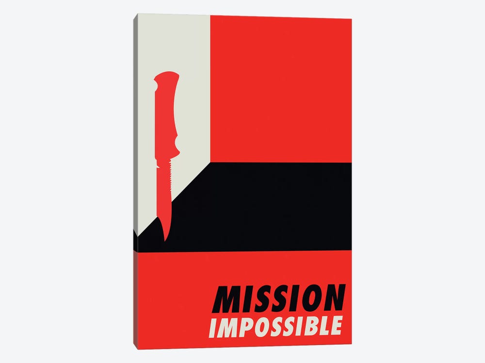 Mission Impossible Vintage Bauhaus Poster  by Popate 1-piece Canvas Artwork