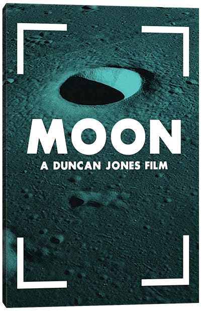 Moon Alternative Poster  Canvas Art Print - Mystery Minimalist Movie Posters