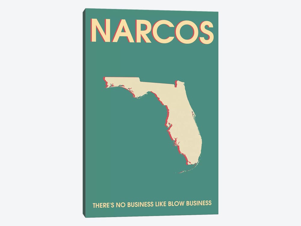 Narcos Minimalist Poster  by Popate 1-piece Canvas Print